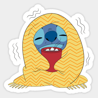 Stitch cold Sticker